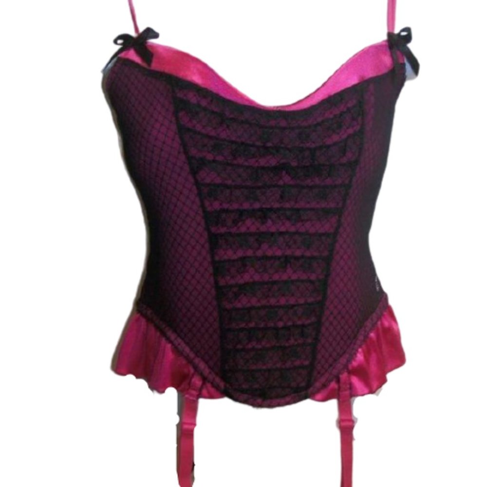 La vie en rose Satin Bustier Size Small NWT